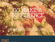 Tablet Screenshot of gofundraise.com